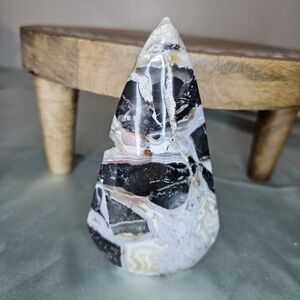 🔮 Mexican Agate Natural Crystal Freefoem Figure 6 in Real Stone